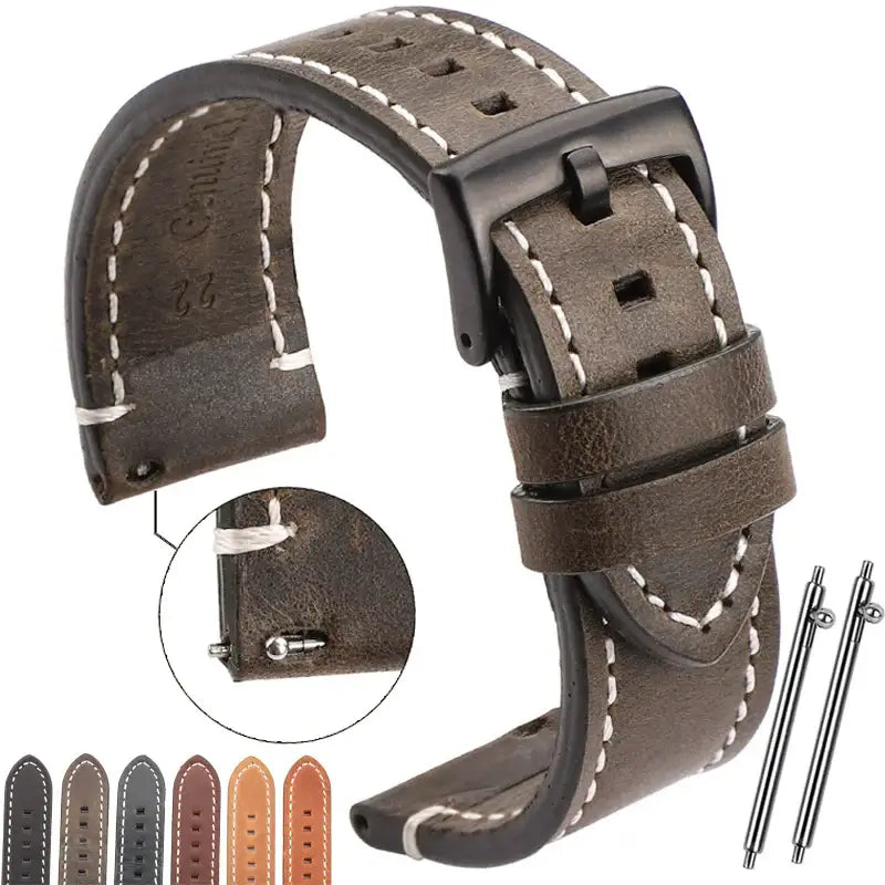Ticwatch Genuine Leather Band - Elegant Minimalist Design BandsCo Straps