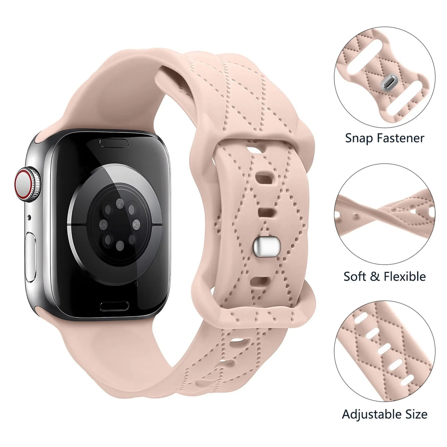 Apple Watch Silicone Strap - Soft Flexible Waterproof Band BandsCo Straps