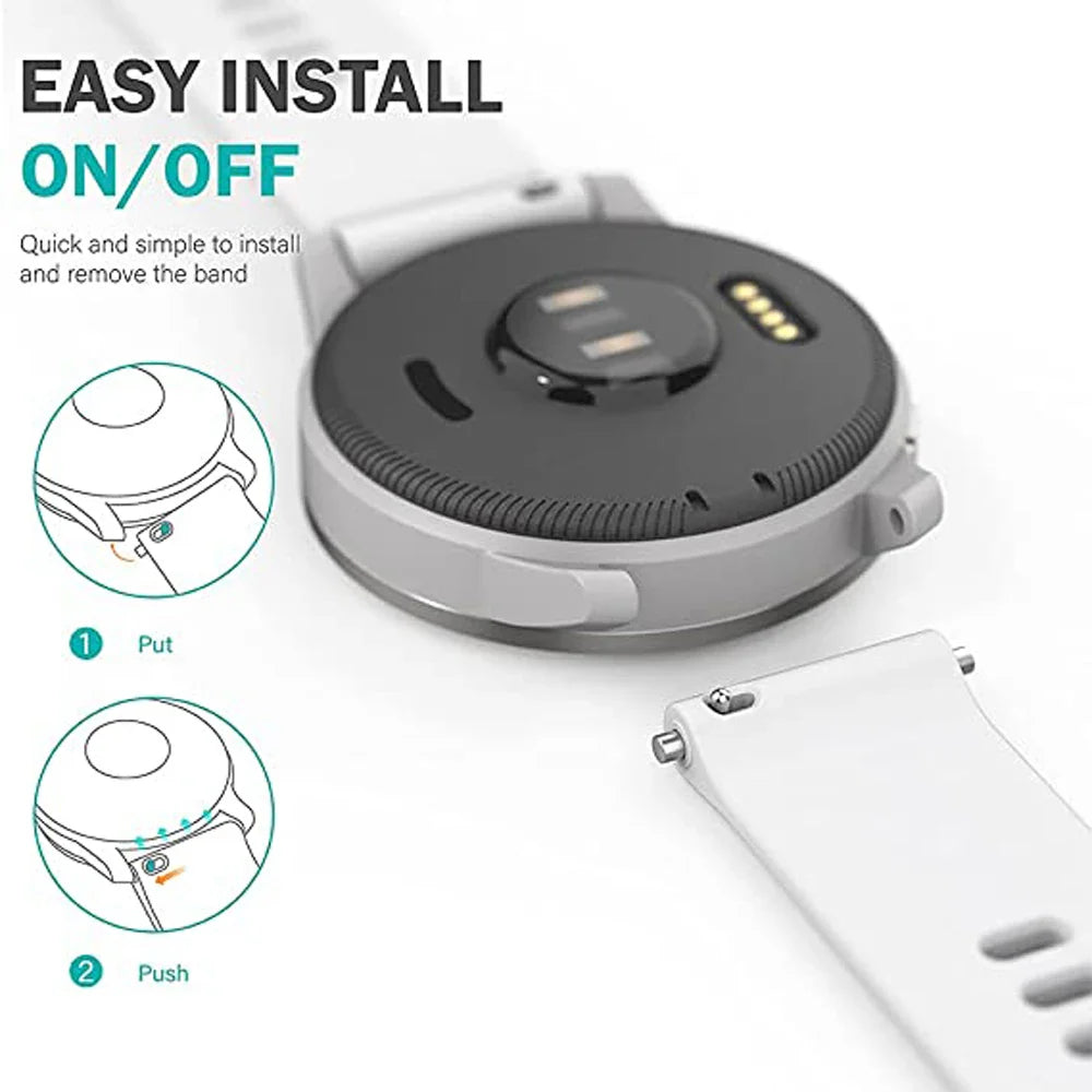 COROS Silicone Watch Band Quick Release Strap for Smartwatch BandsCo Straps