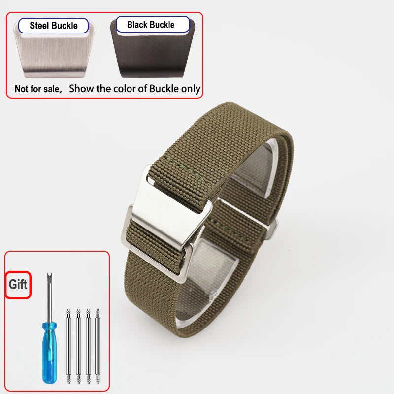 COROS Elastic Nylon Watch Band Universal Fit Parachute Style BandsCo Straps
