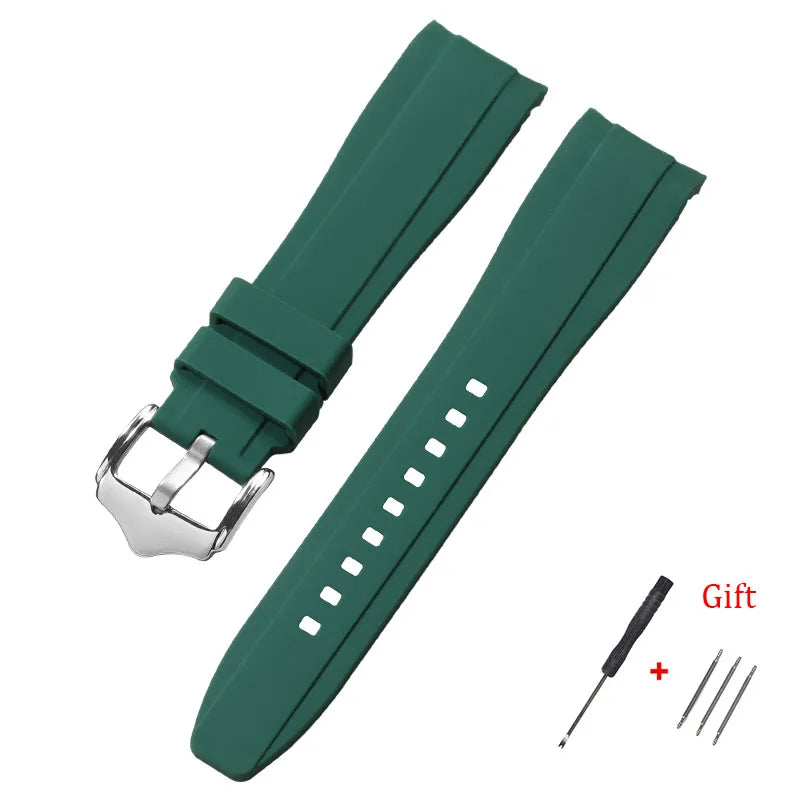 Polar Silicone Watch Band For Polar Smartwatch, Curved End, Unisex, Waterproof BandsCo Straps