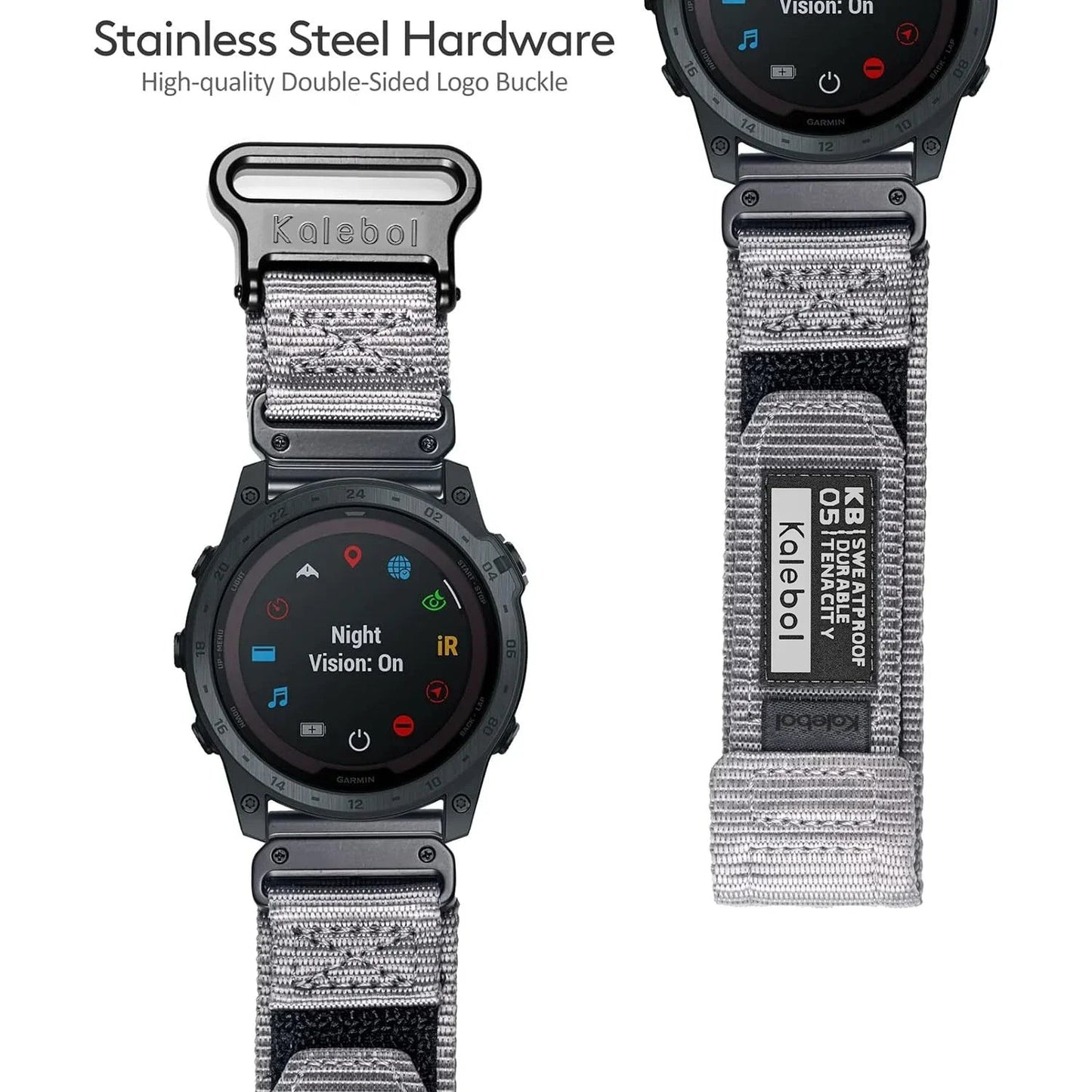 Durable Nylon Velcro Loop Garmin Bands - Quickfit BandsCo Straps