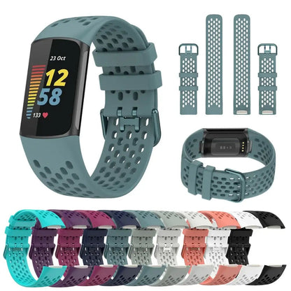 Fitbit Charge 5 6 Silicone Band - Soft Flexible Waterproof BandsCo Straps
