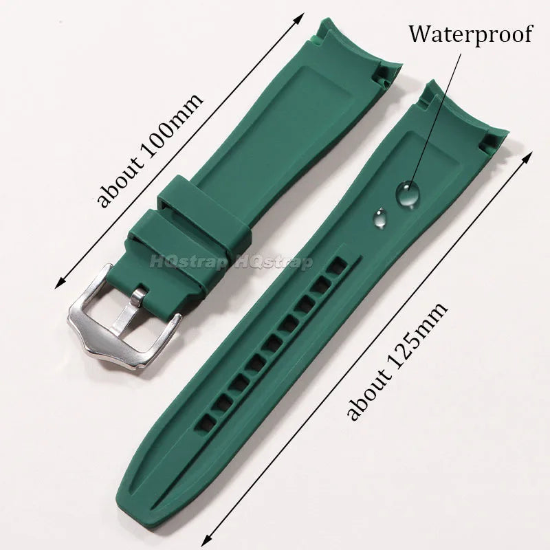 Polar Silicone Watch Band For Polar Smartwatch, Curved End, Unisex, Waterproof BandsCo Straps