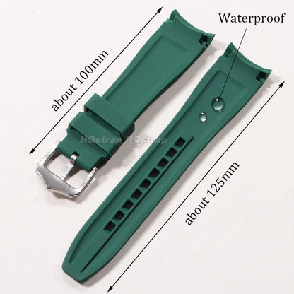 OnePlus Smartwatch Silicone Watch Band Curved End Rubber Strap Bracelet BandsCo Straps