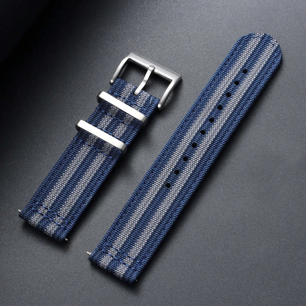 Amazfit Nylon Ribbed Watch Band Quick Release Sport Strap For Smartwatch BandsCo Straps