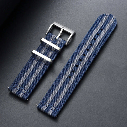 Amazfit Nylon Ribbed Watch Band Quick Release Sport Strap For Smartwatch BandsCo Straps