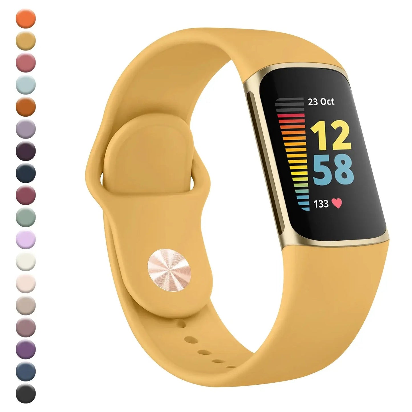 Fitbit Charge 5 6 Silicone Band - Soft Comfortable Design BandsCo Straps
