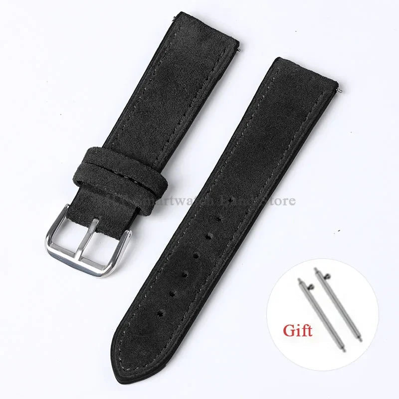 OnePlus Smartwatch Vintage Suede Leather Band Quick Release Strap BandsCo Straps