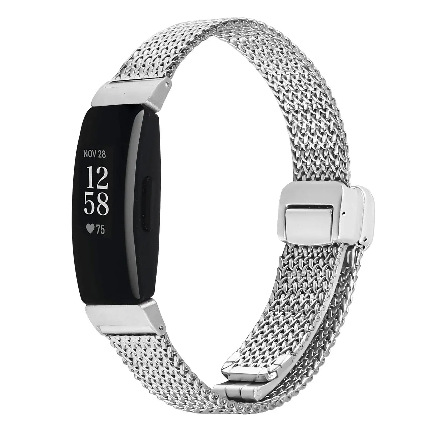 Fitbit Inspire 2, 1, HR Stainless Steel Band - Mesh Design BandsCo Straps