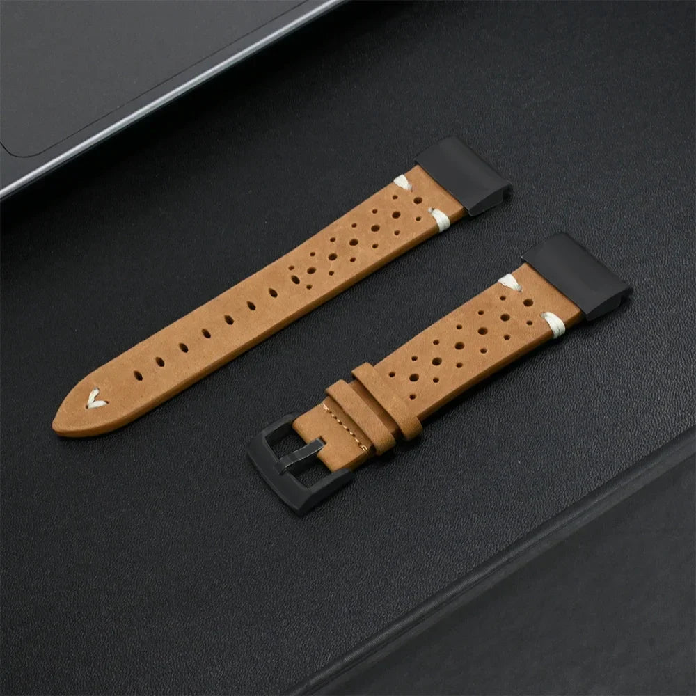 Garmin Leather Band - Genuine Premium Strap BandsCo Straps