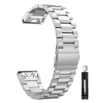 Garmin Stainless Steel Band - Sleek QuickFit Design BandsCo Straps
