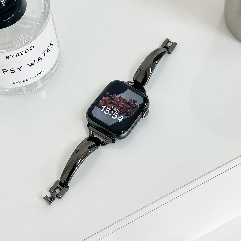 Polished Bangle Cuff Strap for Apple Watch Wristwatchstraps.co