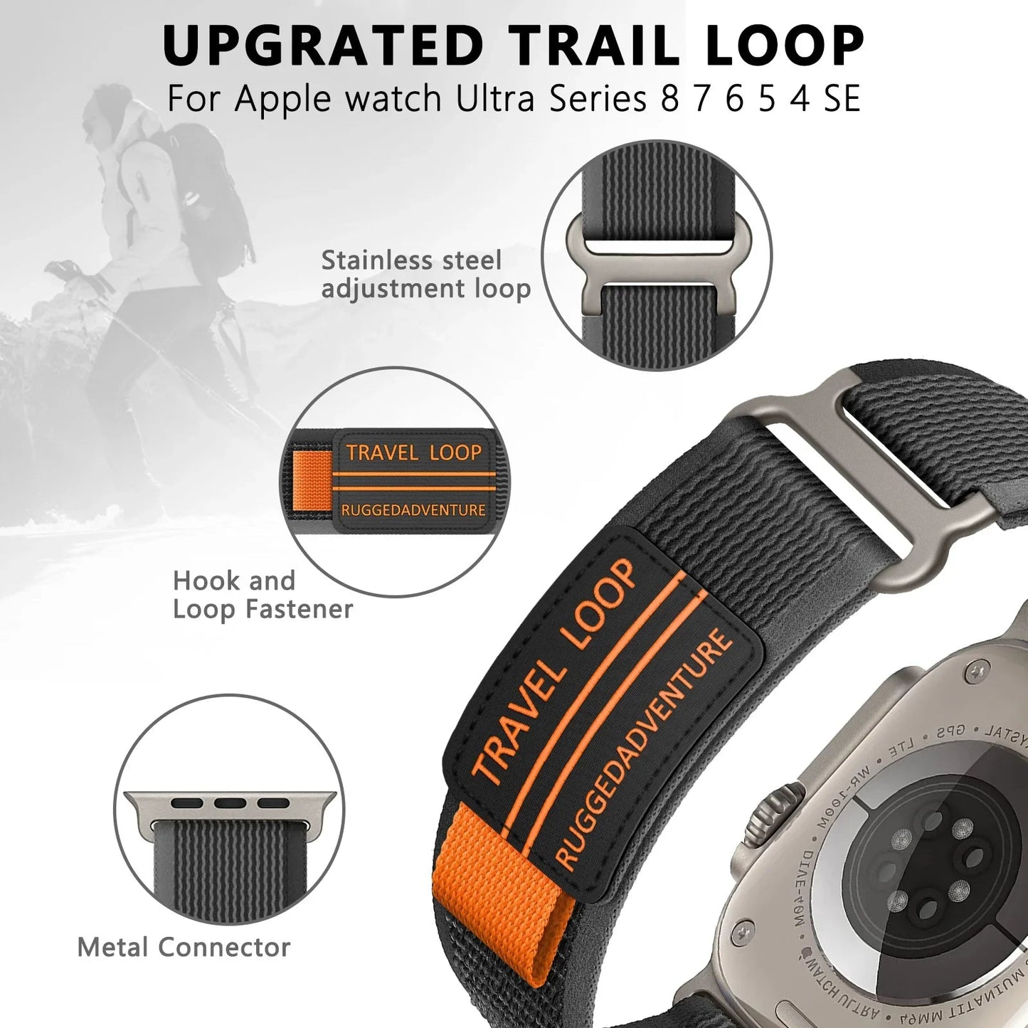 Apple Watch Nylon Band - Rugged Trail Loop BandsCo Straps