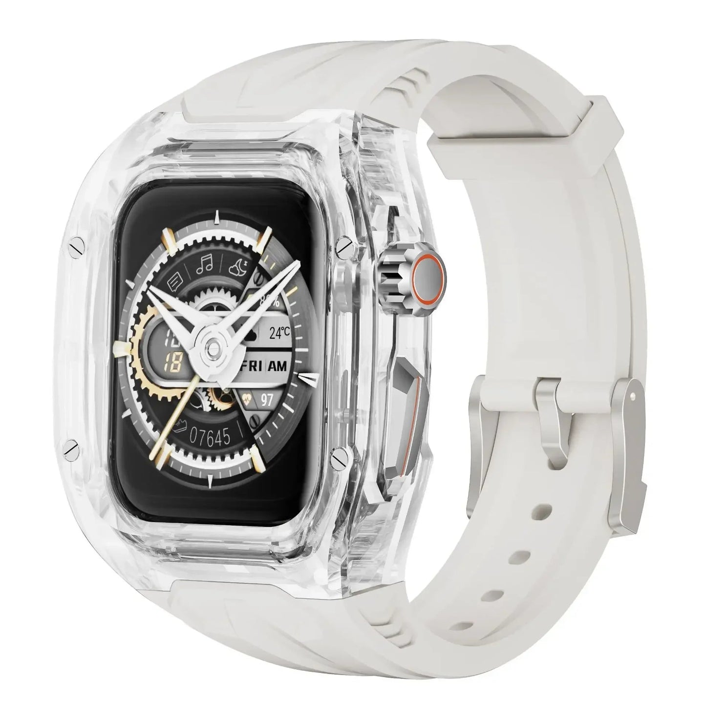 Apple Watch Transparent Rubber Strap and Case Kit - Versatile BandsCo Straps