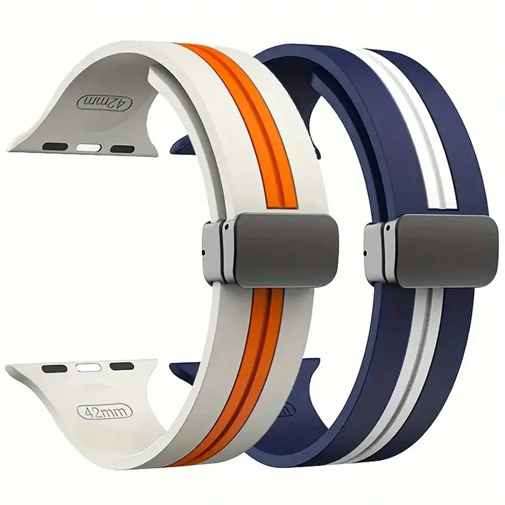 Apple Watch Silicone Strap - Durable Magnetic Closure Design BandsCo Straps