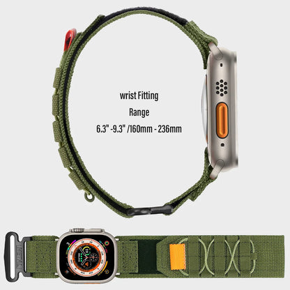 Military Tactical Rugged Nylon Velcro Strap for Apple Watch - Wristwatchstraps.co