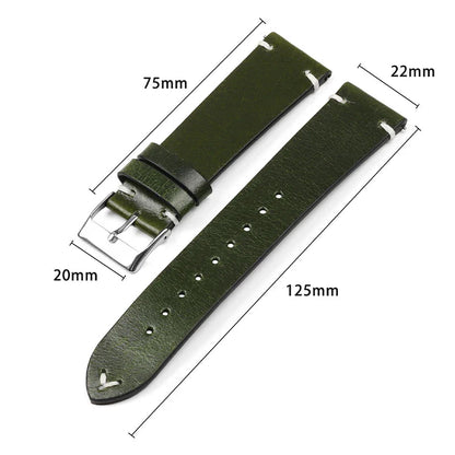Polar Leather Watch Band For Polar Smartwatch Quick Release Calfskin BandsCo Straps