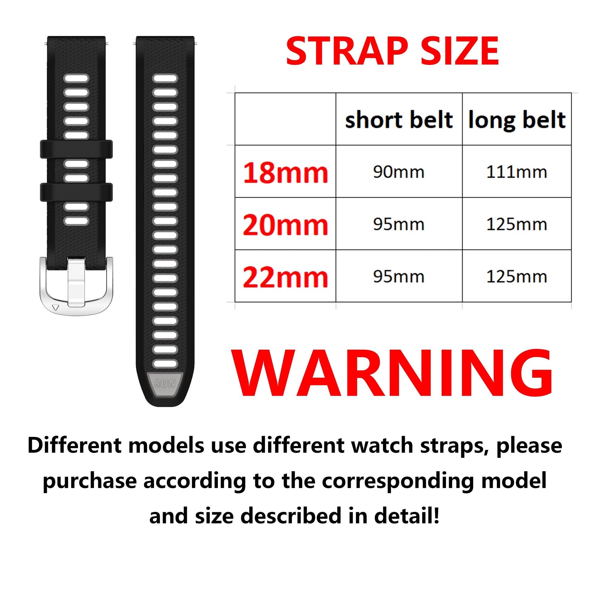 COROS Watch Band Replacement Strap For COROS Smartwatch Adjustable Comfort Fit BandsCo Straps