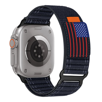 USA Flag Trail Loop Nylon Straps for Apple Watch - Ultimate Comfort