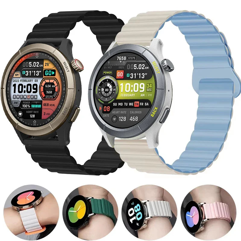 Polar Silicone Magnetic Watch Bands Unisex Replacement Straps BandsCo Straps