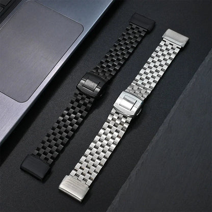 Garmin Stainless Steel Strap - Durable Elegant Bracelet BandsCo Straps