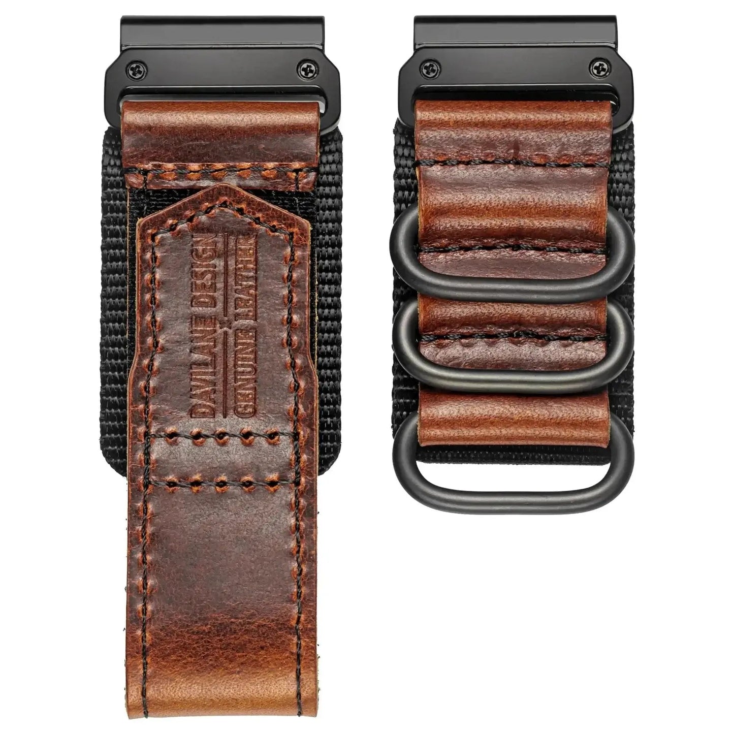 Genuine Leather Garmin Watch Strap - QuickFit Stylish Band BandsCo Straps