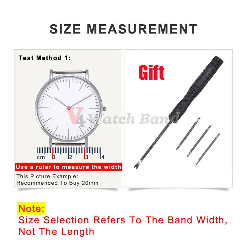 COROS Nylon Ribbed Watch Band for Smartwatch - Unisex Durable Fabric Wristband BandsCo Straps