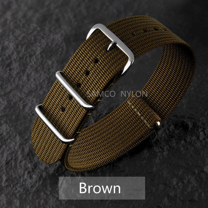 COROS Nylon Ribbed Watch Band For Smartwatch - Military Washable Strap BandsCo Straps