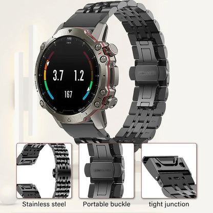 Garmin Stainless Steel Strap - Premium Metal Wristband BandsCo Straps