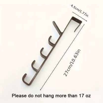 4-Hook Over-the-Door Adjustable Clothing & Bag Organizer DailySale