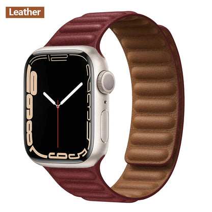 Apple Watch Leather Band - Premium Magnetic Loop Strap BandsCo Straps