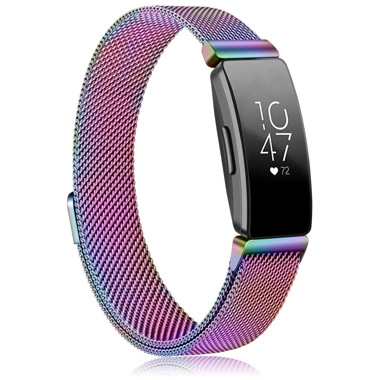 Fitbit Inspire 2, 1, HR Stainless Steel Magnetic Band - Mesh BandsCo Straps