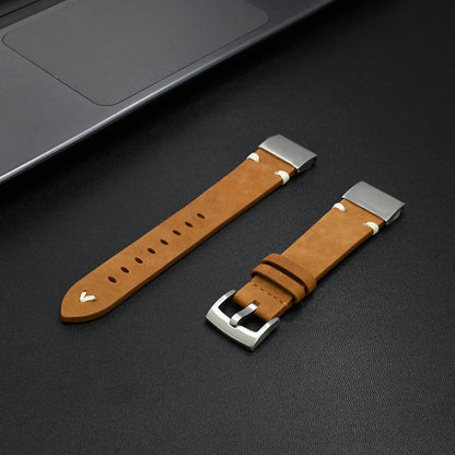Garmin Leather Soft Strap - Premium Comfort Band BandsCo Straps