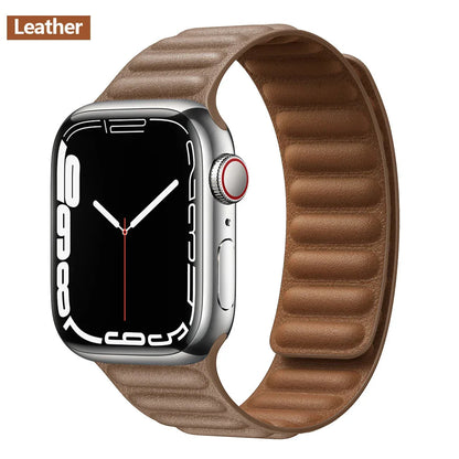 Apple Watch Leather Band - Premium Magnetic Loop Strap BandsCo Straps