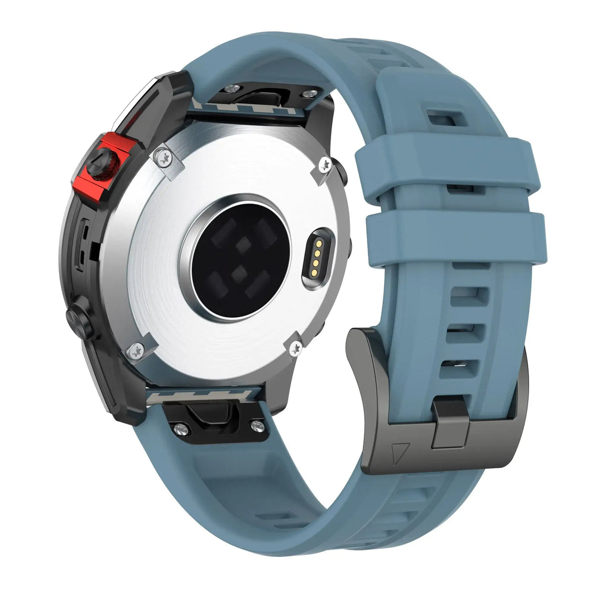 Garmin QuickFit 20/22/26mm Silicone Band with Double Keepers BandsCo Straps
