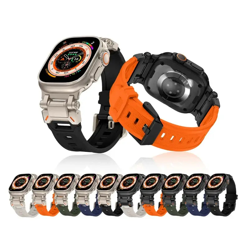 Apple Watch Silicone Metal Band - Premium Durable Strap BandsCo Straps