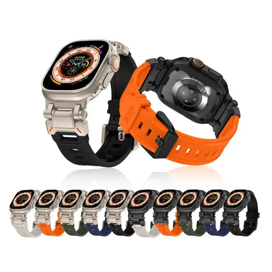 Apple Watch Silicone Metal Band - Premium Durable Strap BandsCo Straps