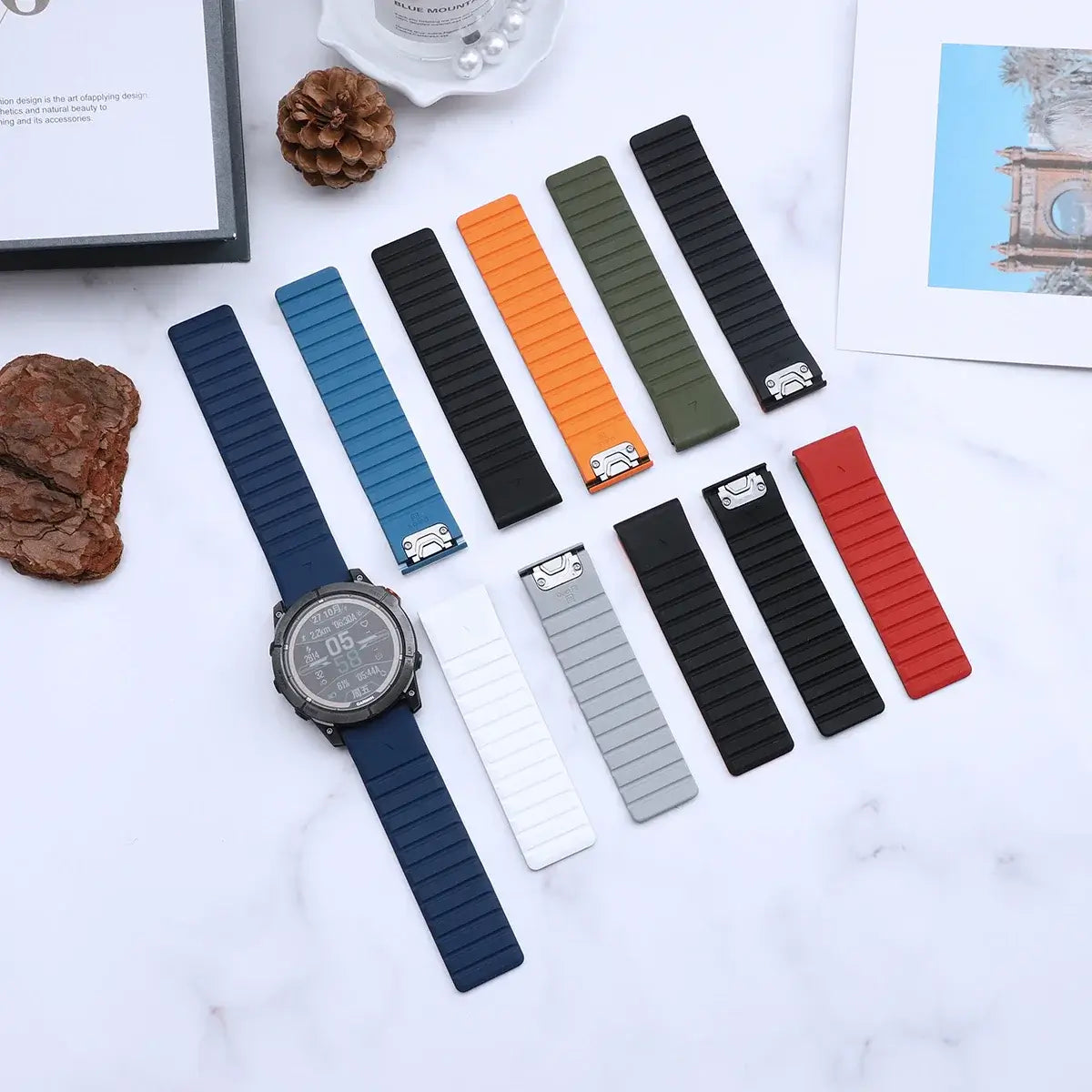 Garmin Magnetic Silicone Band - Durable QuickFit Strap BandsCo Straps