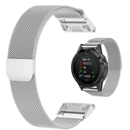 Garmin Metal Milanese Band - Magnetic, Stylish, Comfortable BandsCo Straps