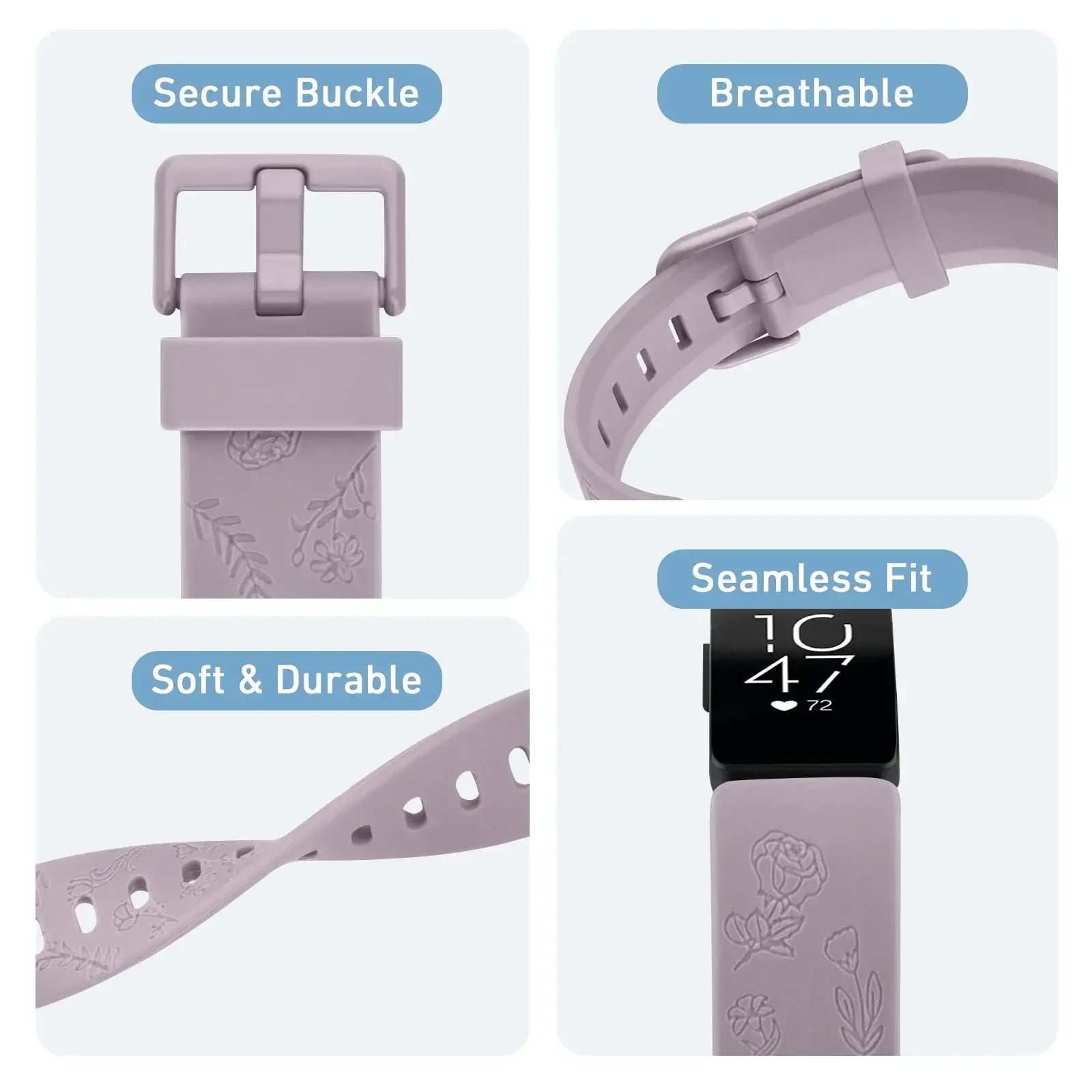 Fitbit Inspire 3 Silicone Band with Designs – Stylish Patterned Strap BandsCo Straps