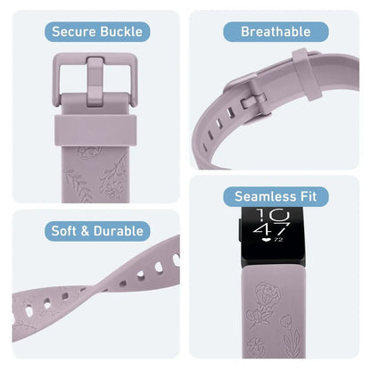 Fitbit Inspire 3 Silicone Band with Designs – Stylish Patterned Strap BandsCo Straps