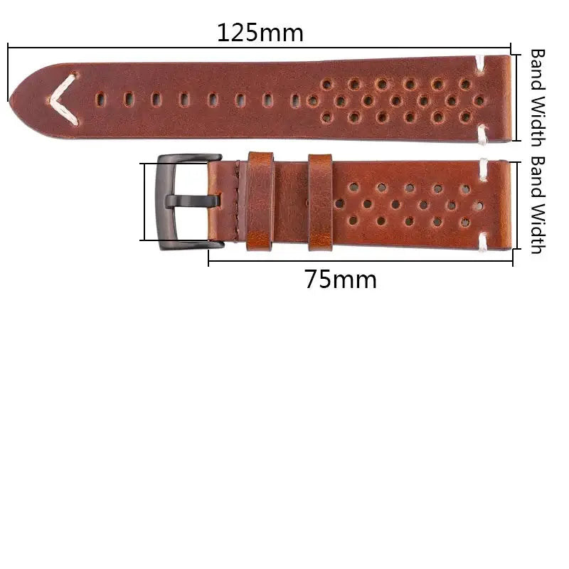 Ticwatch Leather Band - Breathable, Sporty, Durable Design BandsCo Straps