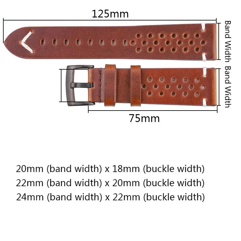Suunto Leather Band - Breathable, Stylish, Durable Design BandsCo Straps