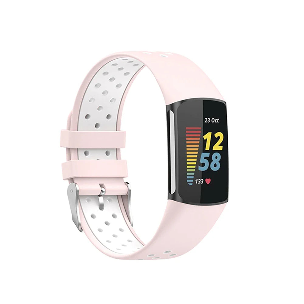 Fitbit Charge 5 6 Silicone Strap - Breathable Sport Band BandsCo Straps