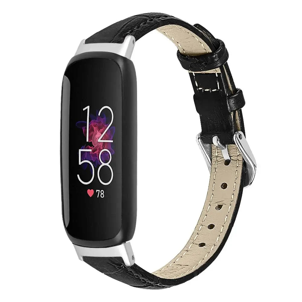 Fitbit Inspire 3 Slim Leather Band – Elegant Minimalist Strap BandsCo Straps