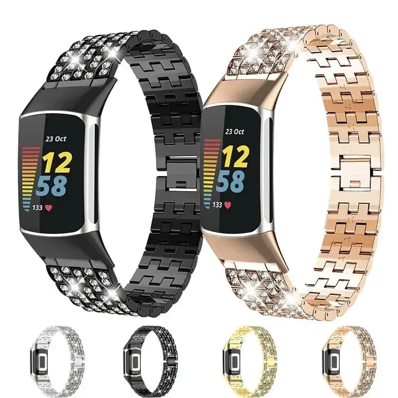 Fitbit Charge 5 6 3 4 Metal Band - Stylish Durable Strap BandsCo Straps