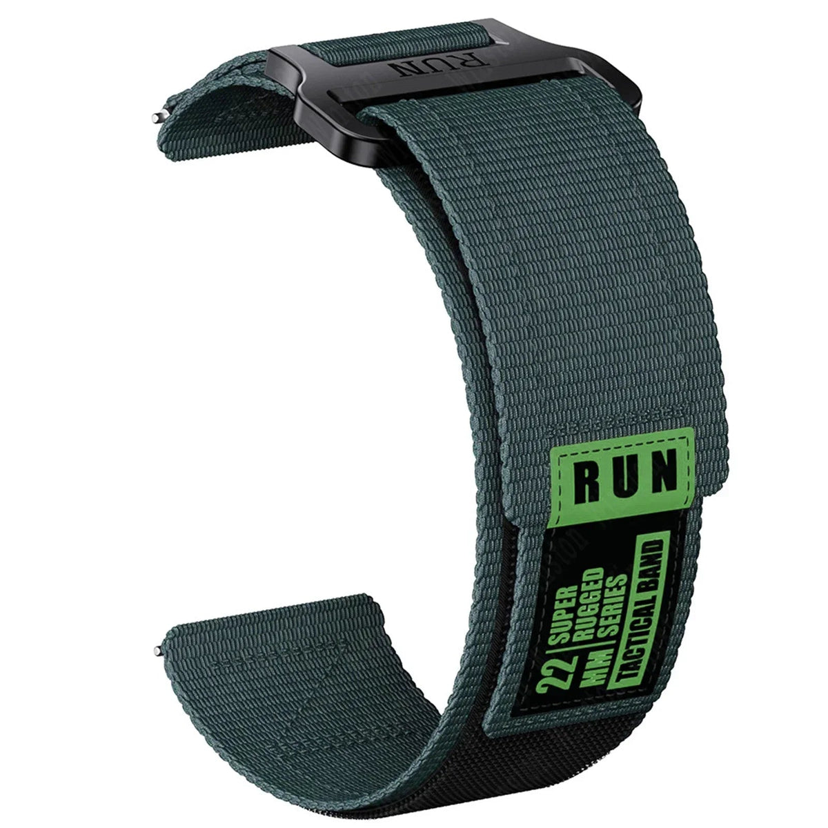 Motorola Moto Watch Nylon Hook-and-Loop Band with RUN Label BandsCo Straps