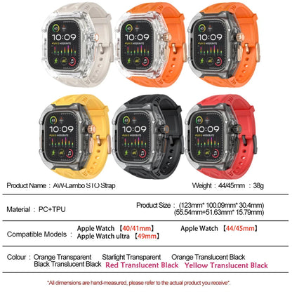 Transparent Armor Mod Kit for Apple Watch Ultra - Rugged Clear Case & TPU Sport Band Wristwatchstraps.co
