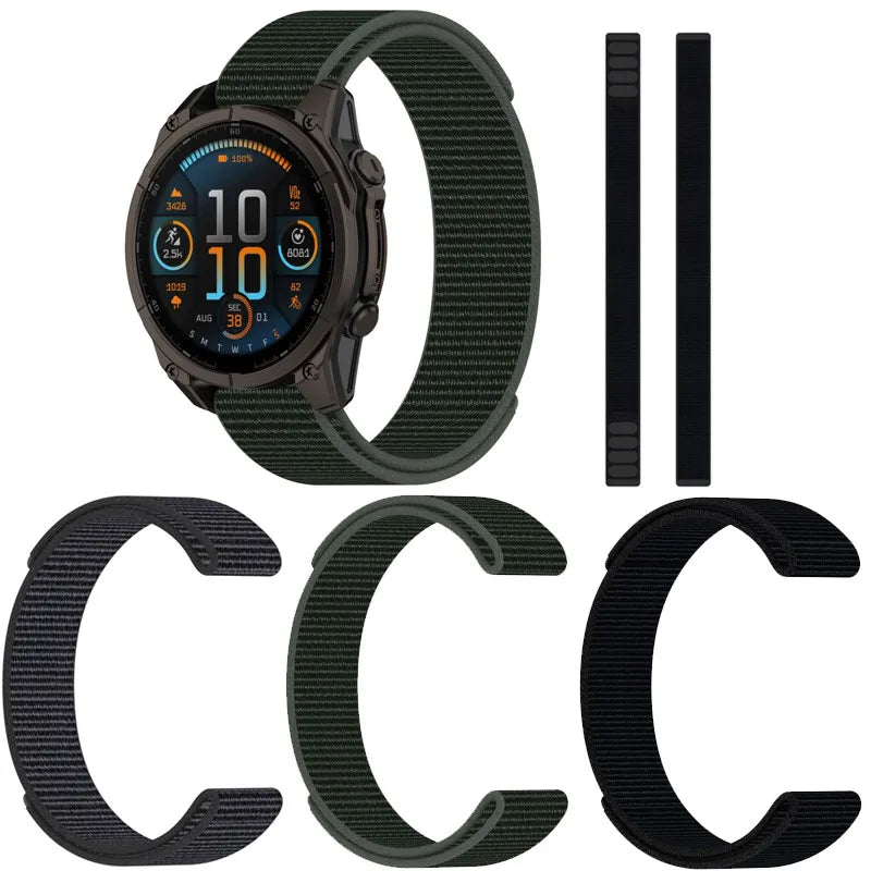 Garmin Nylon Loop Strap - Breathable, Durable, Comfortable BandsCo Straps